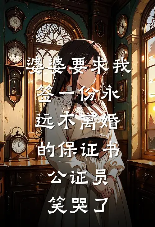 婆婆要求我签一份永远不离婚的保证书，公证员笑哭了